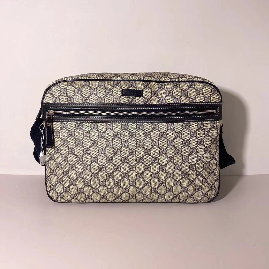 95新 GUCCI/古驰 经典蓝老花斜挎包/020