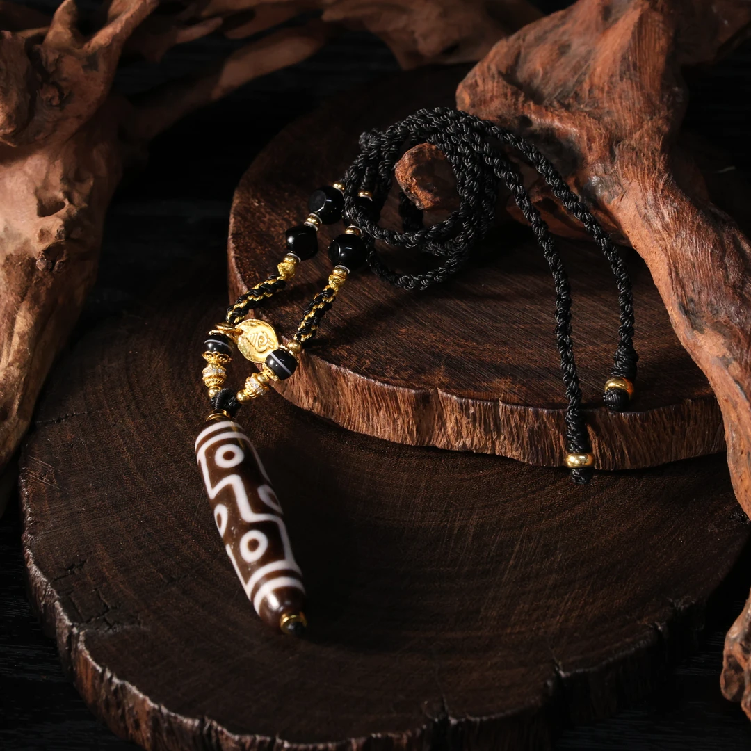 壹加师弟丨手工设计折线九y竖款玛瑙锁骨链多样性发一