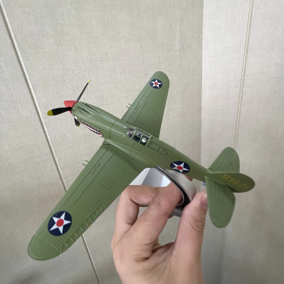 【二战P40b战斗机1：72】成品飞机ABS工程塑料材质+金属材质带底座