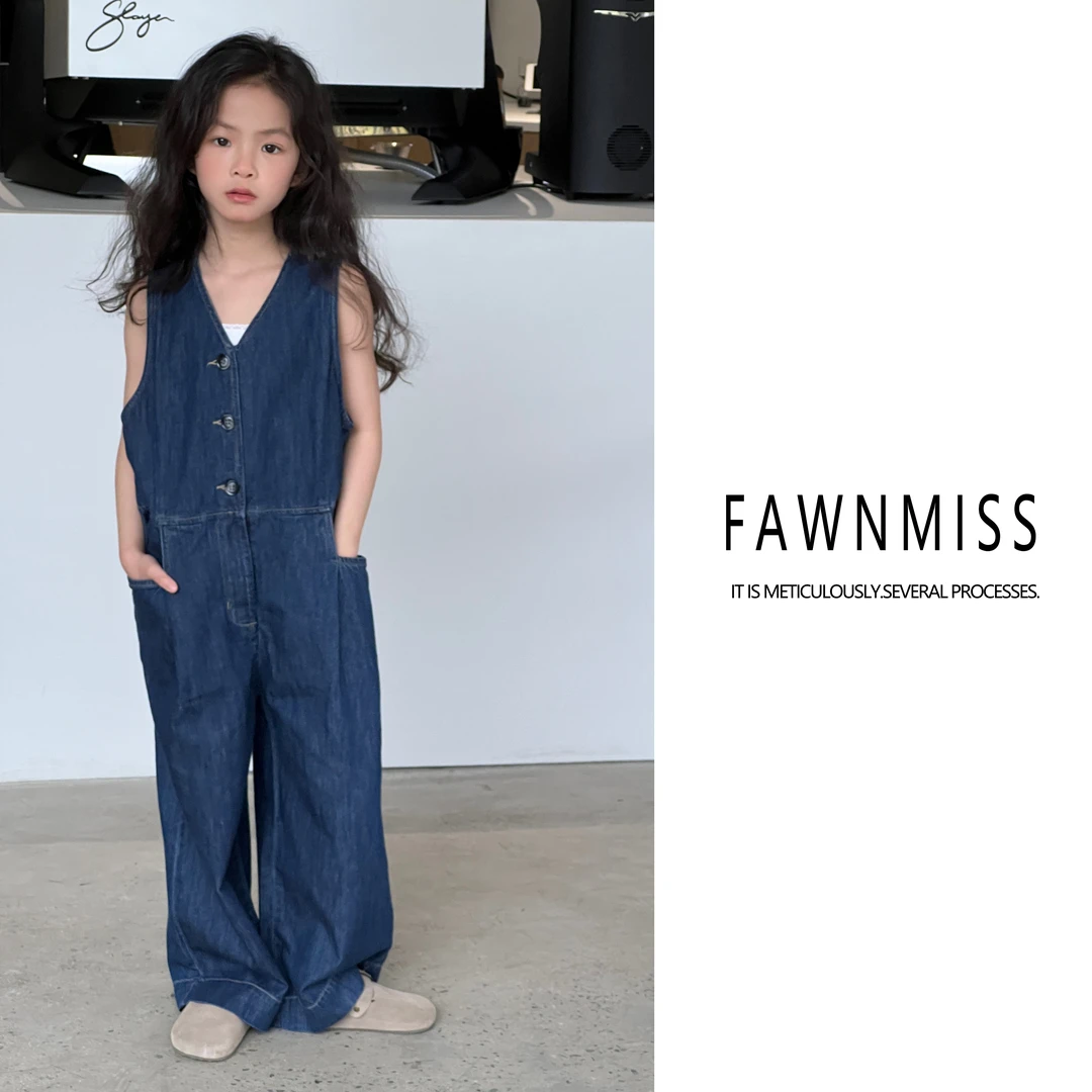【萌娃牛仔】女宝2025春秋简约时尚清新ins风牛仔2025年款衣服儿童