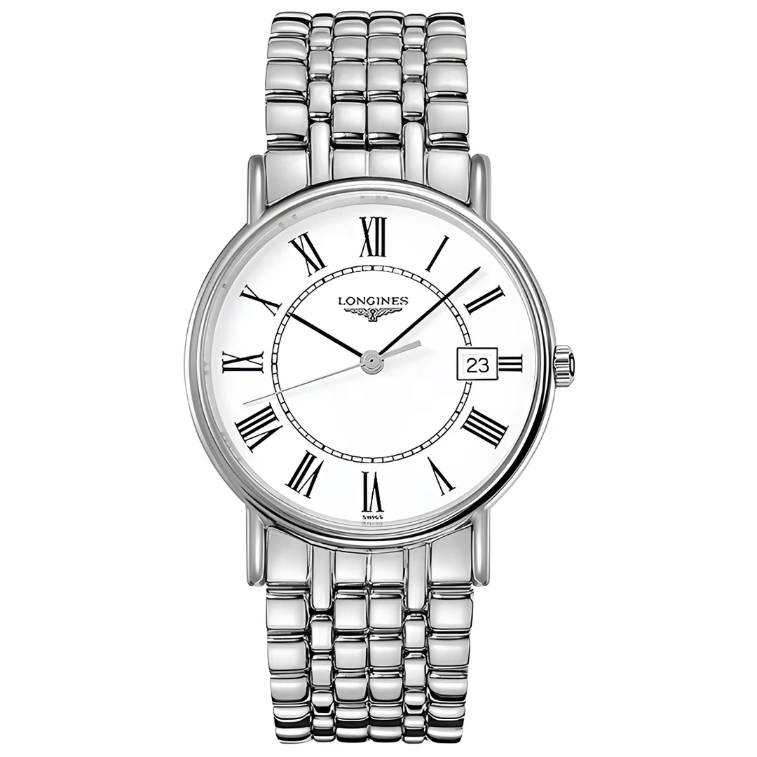 99新 Longines/浪琴 瑰丽/罗马刻/白盘石英女表/九月/33盘/1