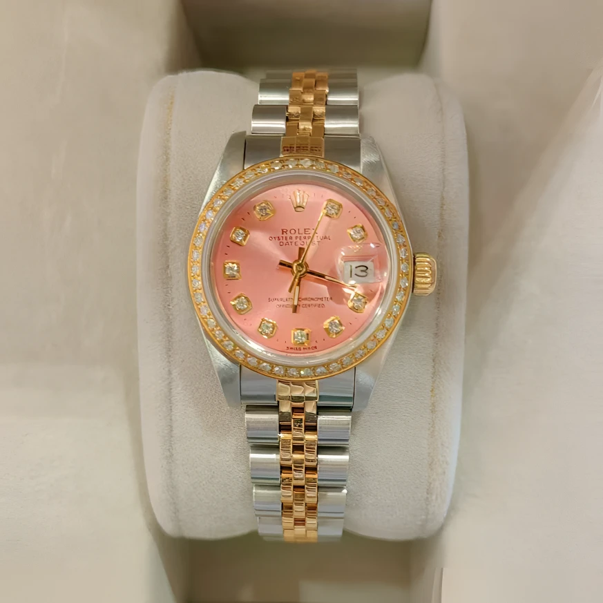 99新 Rolex/劳力士 粉盘/钻刻/日志/九月/26盘/12.1