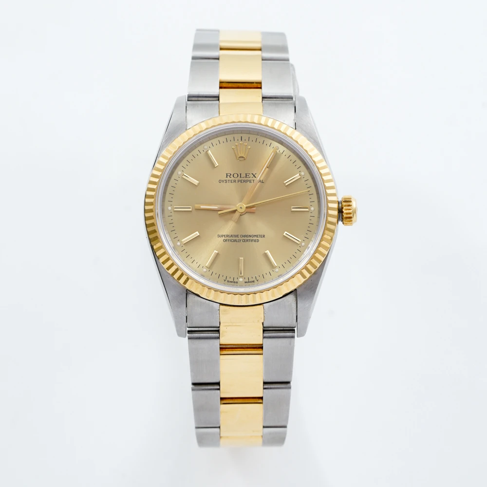 99新 Rolex/劳力士 劳力士/金盘调丁刻/机械/九月/34盘/15.2