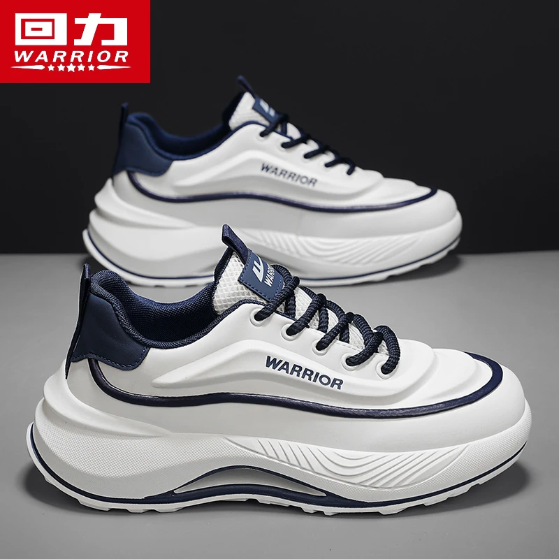 回力男鞋2025新款夏季皮面厚底休闲鞋青少年运动跑步爆款老爹潮鞋