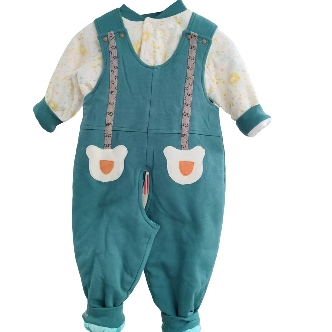 薄棉花封档套装纯棉外穿婴幼儿秋冬