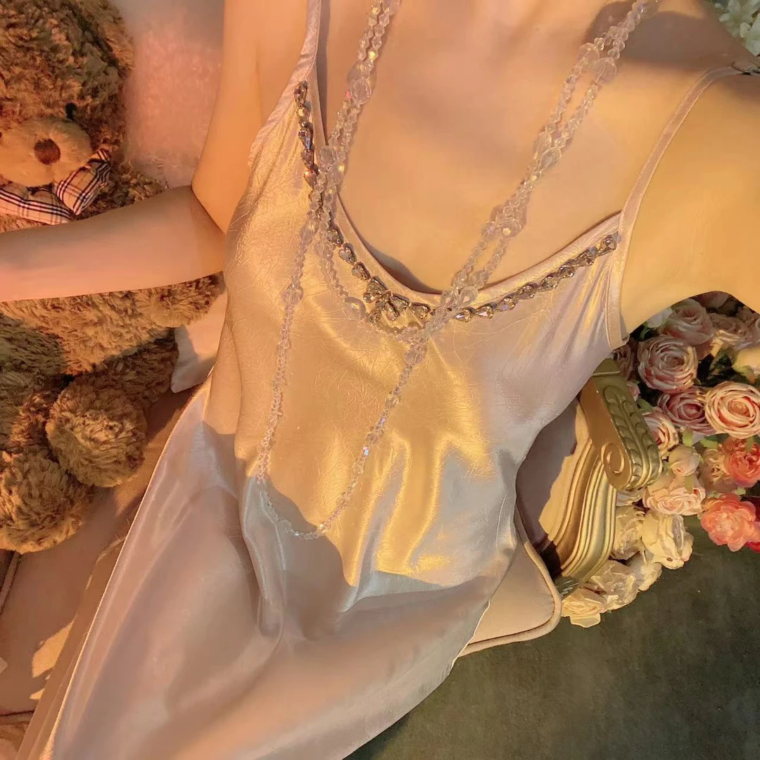 【崔】娇贵千金 气质法式浪漫风情高级感缎缎滑料显瘦连衣裙243010