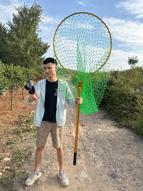 老歪专属大抄网大号头大鱼巨物加粗大物超硬网兜铝合金抄网杆