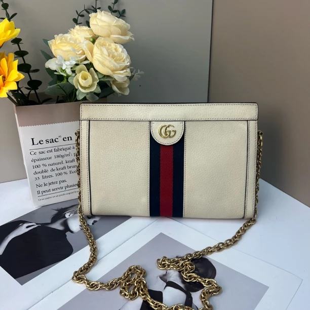 95新 GUCCI/古驰 古驰 夹子链条包