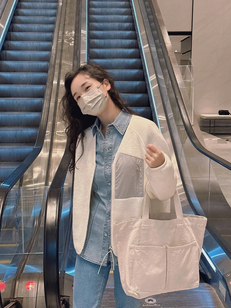 新款短款加绒夹克棉衣显瘦百搭白色 5400864