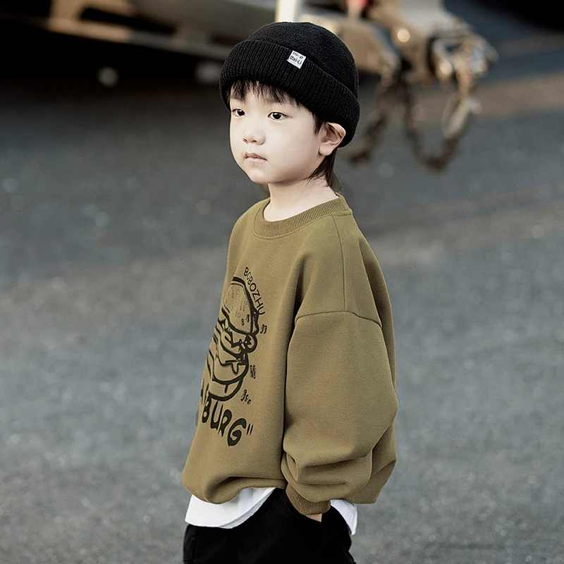 男童春秋卫衣2024宝宝秋季新款圆领打底衫儿童上衣男宝休闲韩版潮