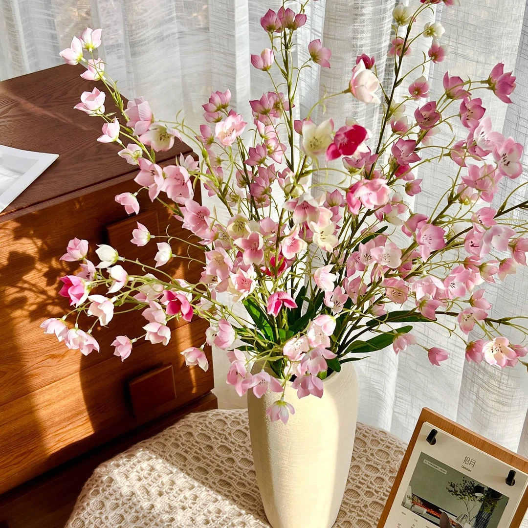 ins风铃兰花仿真花假花摆设轻奢高端客厅仿生花餐桌装饰花艺摆件