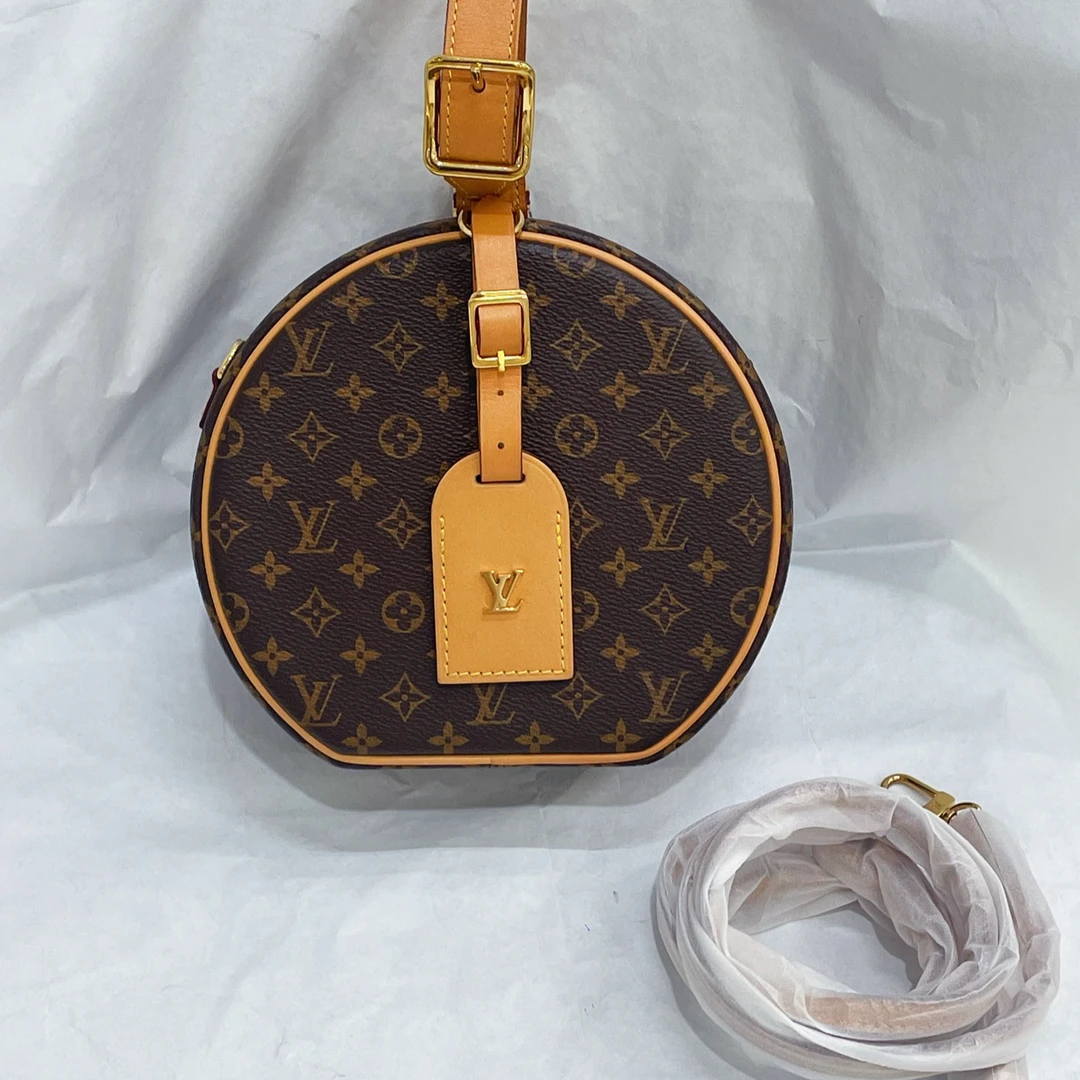 99新 LouisVuitton/路易威登  经典老花硬圆饼芯片款/7CH36116