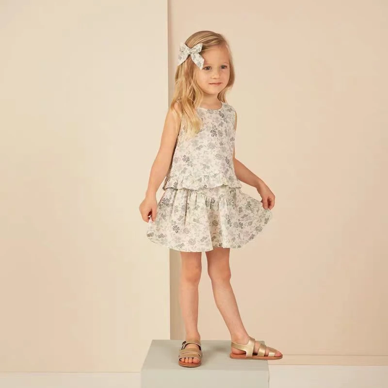 RyleeCru官方正品女童背心上衣半裙短裙女宝女孩24新款