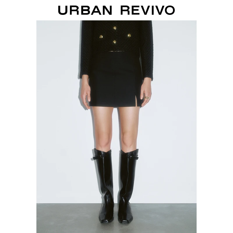 UR女装时尚轻通勤休闲简约短款半裙UWG540116