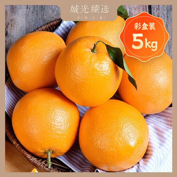 江西赣南脐橙现摘新鲜天然橙味应季橙子脆嫩整箱10斤果园采摘直发