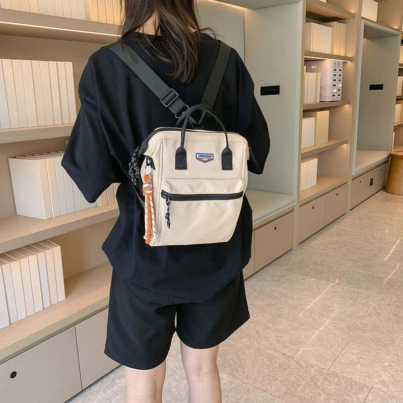 单肩斜挎包女洋气双肩背包妈咪包时尚外出妈妈包出行遛娃小手机包