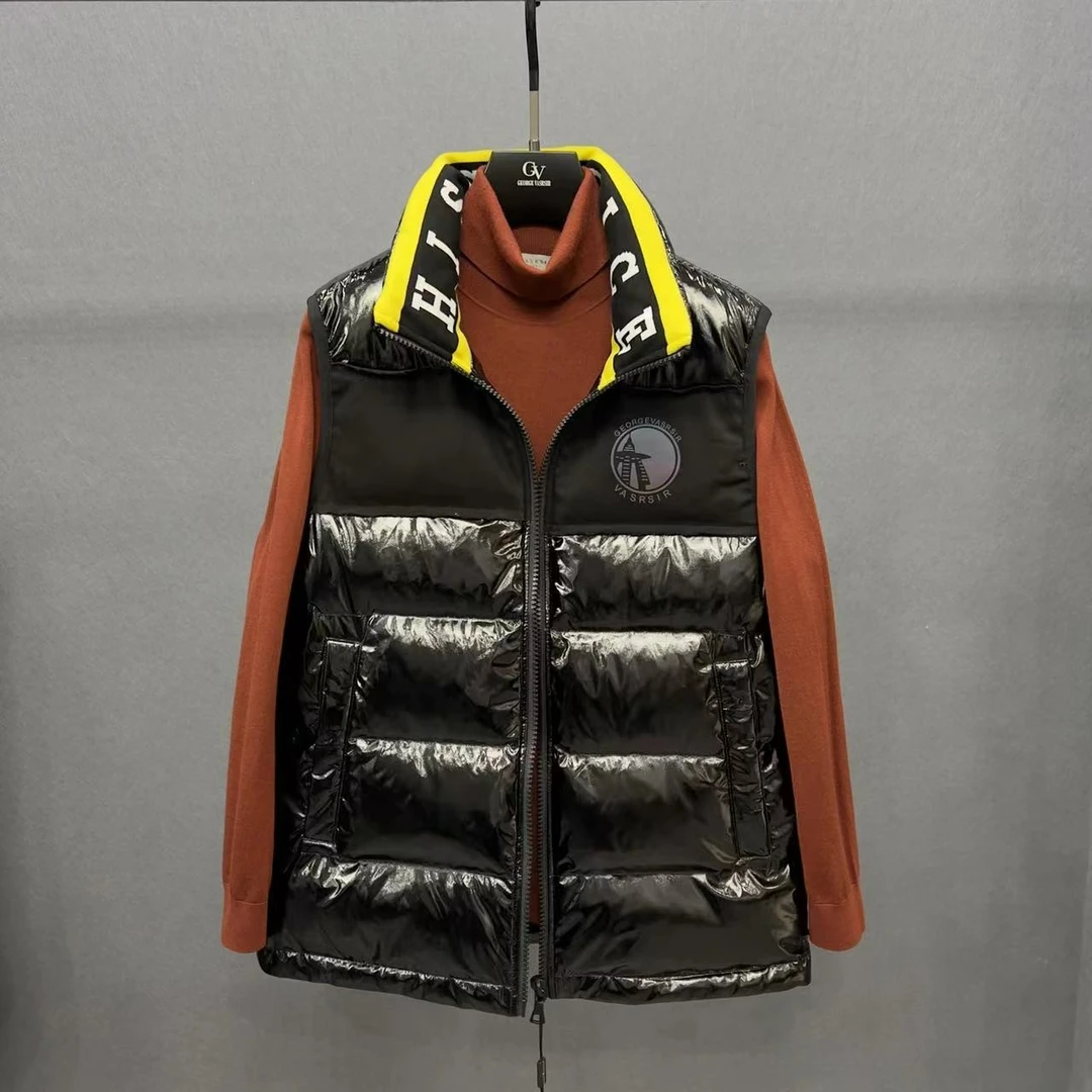 【91021】佤沙服饰男士时尚休闲立领羽绒马甲
