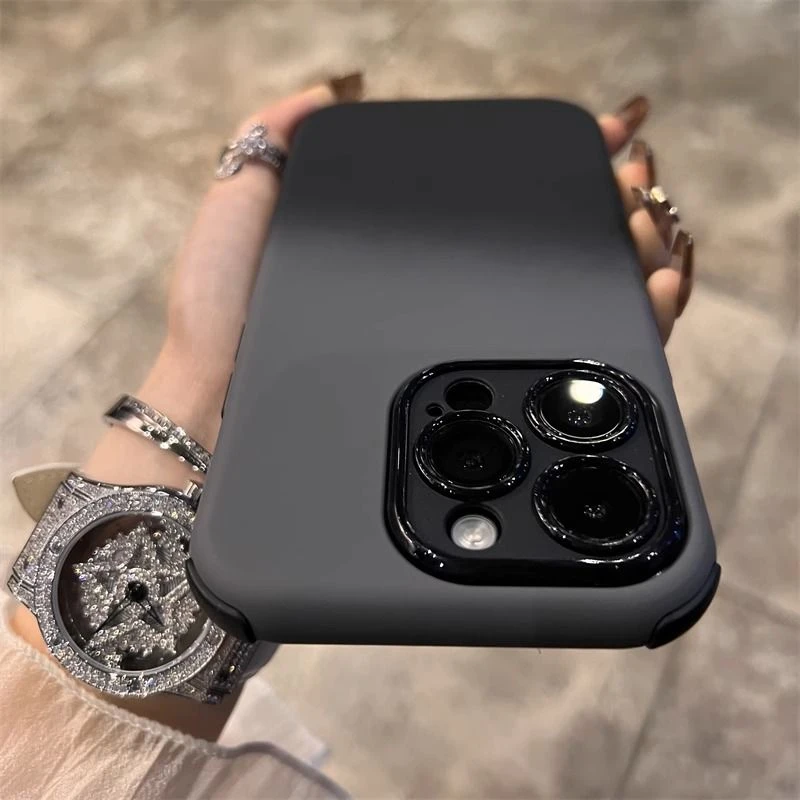 适用苹果15手机壳渐变四角防摔iPhone14promax二合一13高级12磨砂