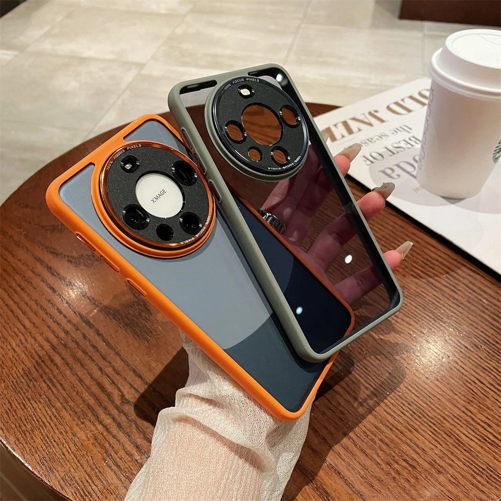 适用于华为mate60pro手机壳简约透明百搭精孔mate60软边保护套