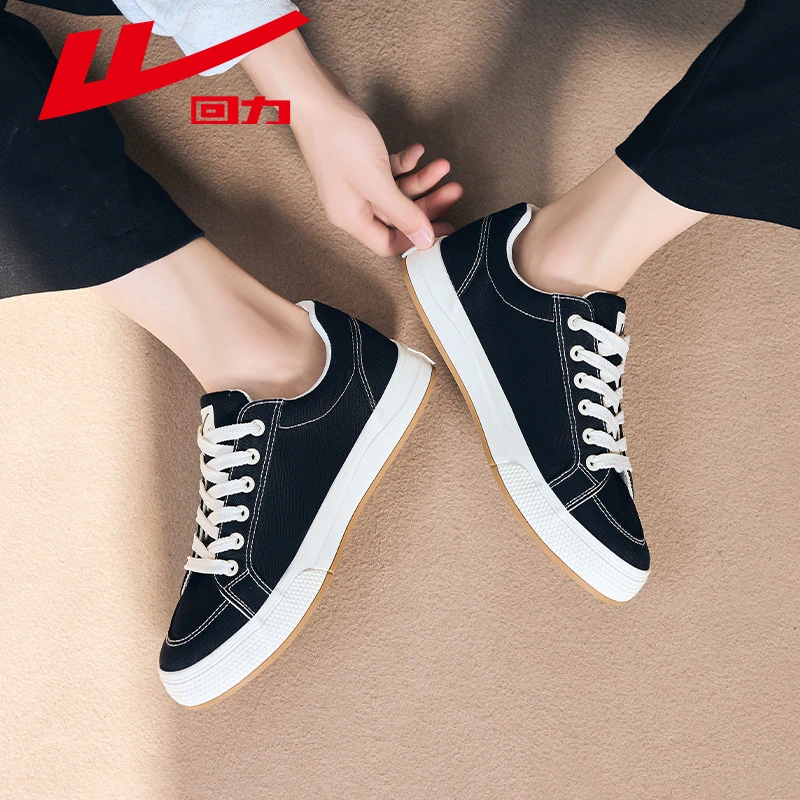 Warrior/回力春季夏季新款帆布鞋情侣运动百搭透气学生低帮鞋子男