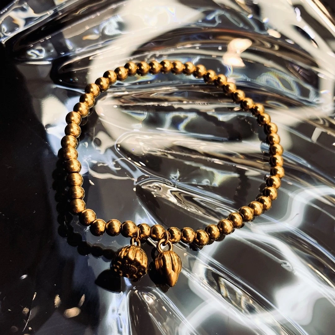 钛钢手链 两世欢女士手链串珠新中式莲蓬手串JM316-5