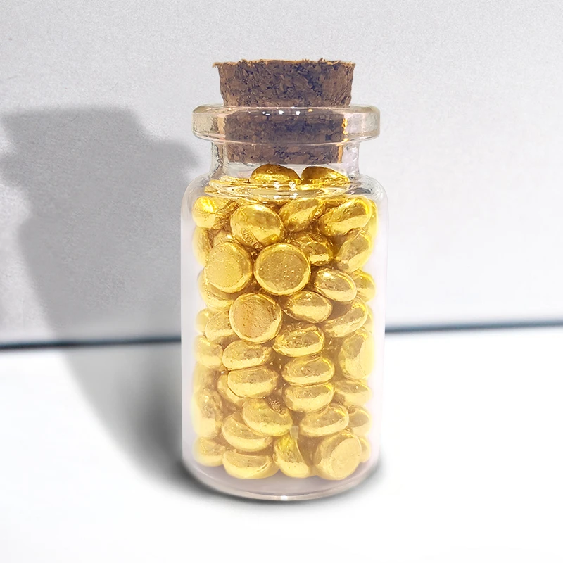 领丰金国潮9999金豆豆纯金金豆子0.5小克重攒零钱黄金小金豆