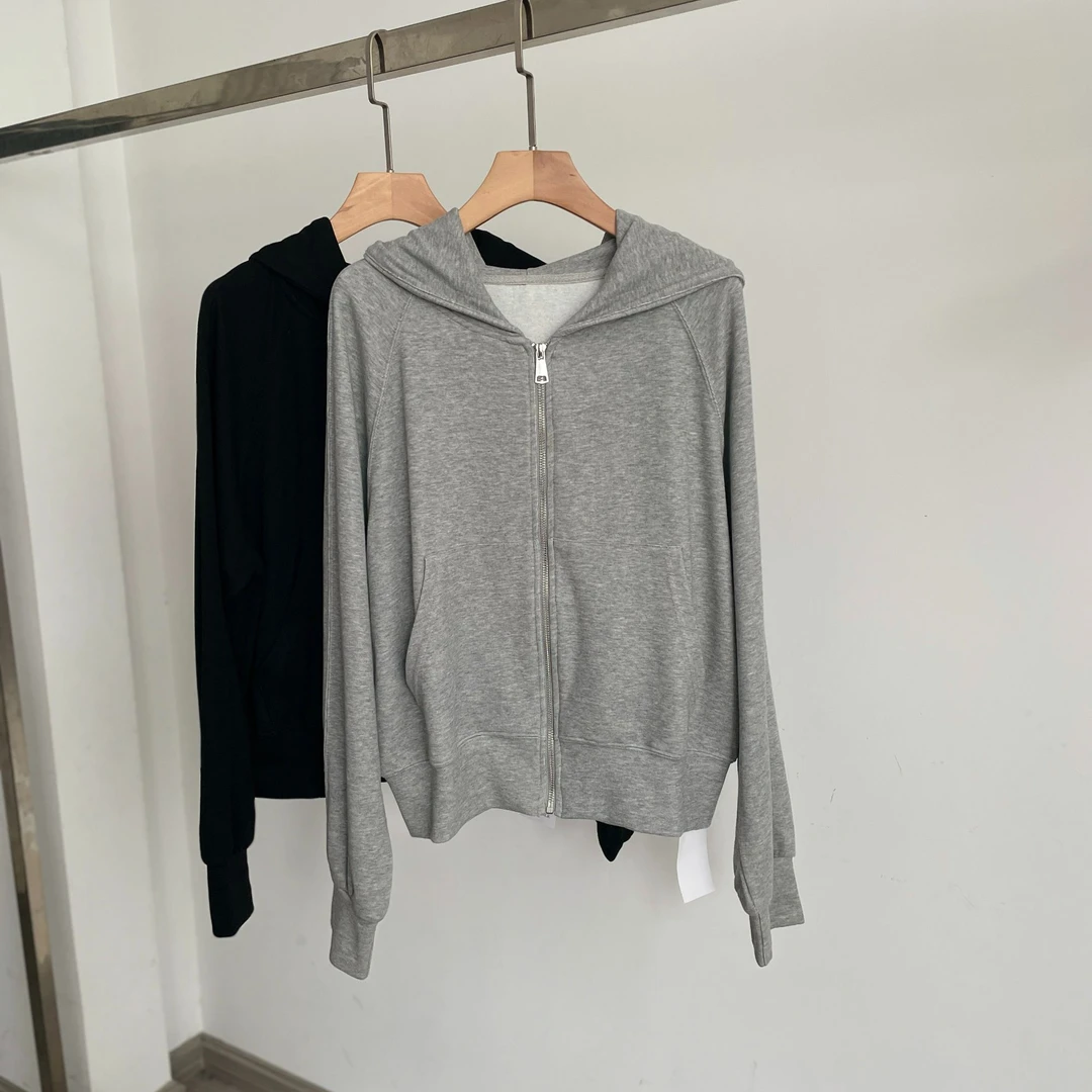 百搭休闲连帽米尼棉外套女卫衣春秋