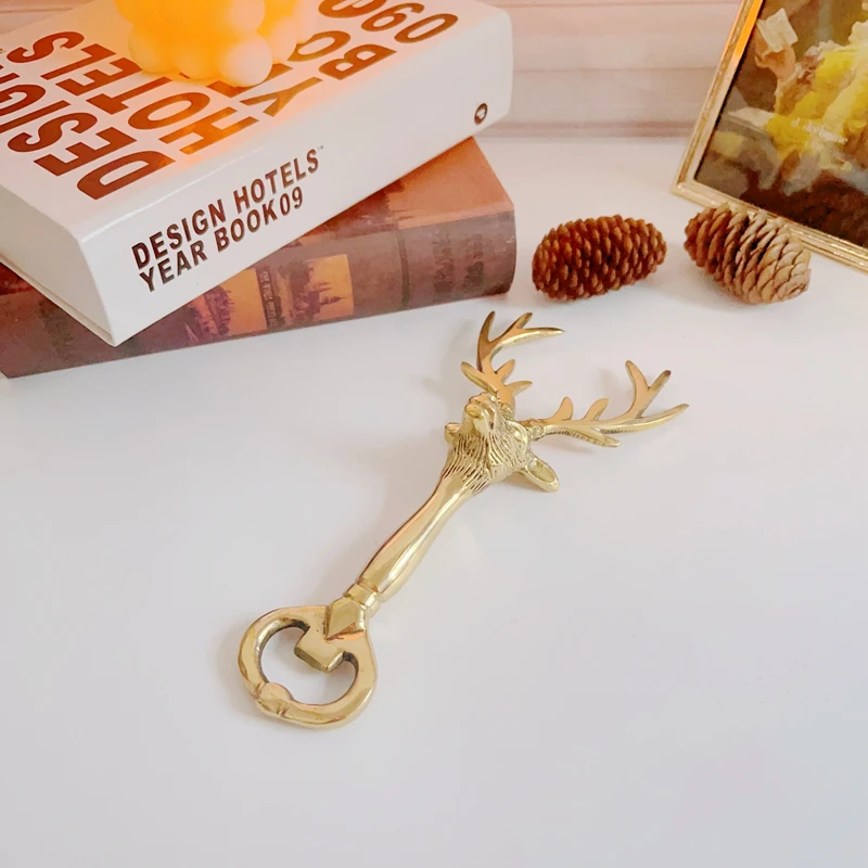创意造型小鹿麋鹿开瓶器个性家居酒吧餐厅酒具饮品多用开瓶器