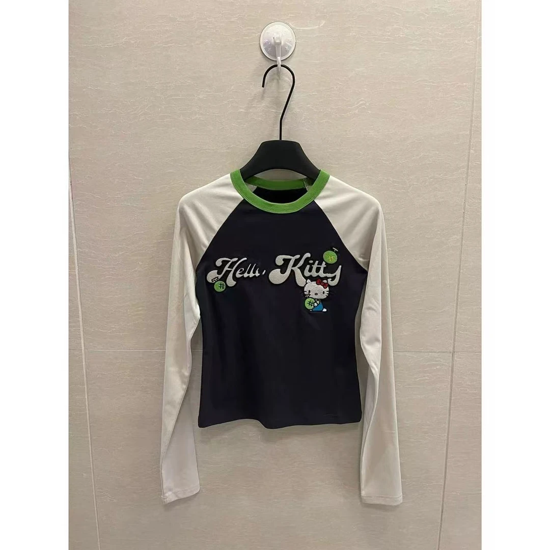 徐秋阳  猫猫插肩袖  百搭时尚休闲设计感显瘦显白插肩袖11761-