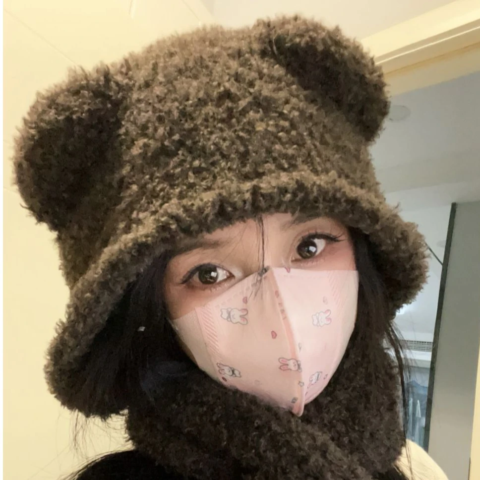 徐秋阳 小熊帽 百搭时尚休闲设计感显瘦帽子