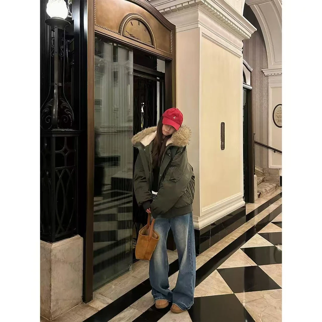 徐秋阳   回头密码  百搭时尚休闲设计感显瘦显白毛毛外套11872-