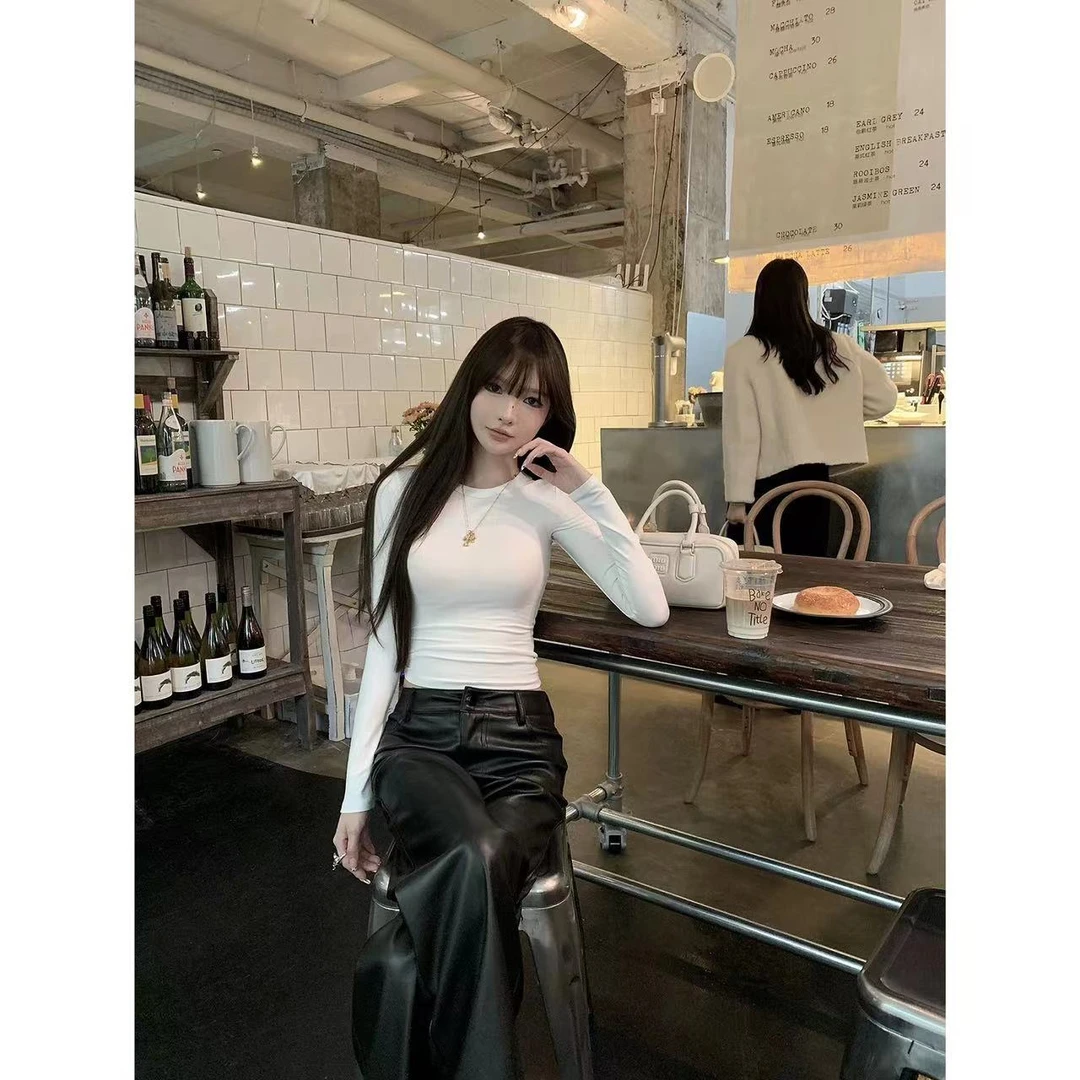 徐秋阳  肤感享受  百搭时尚休闲设计感显瘦显白上衣11695-