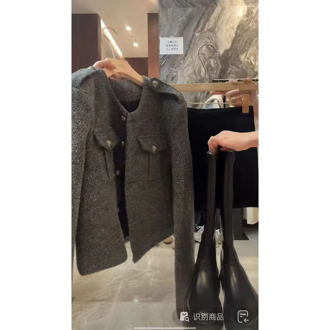 徐秋阳  中古小香  百搭时尚休闲设计感显瘦显白小香风外套11670