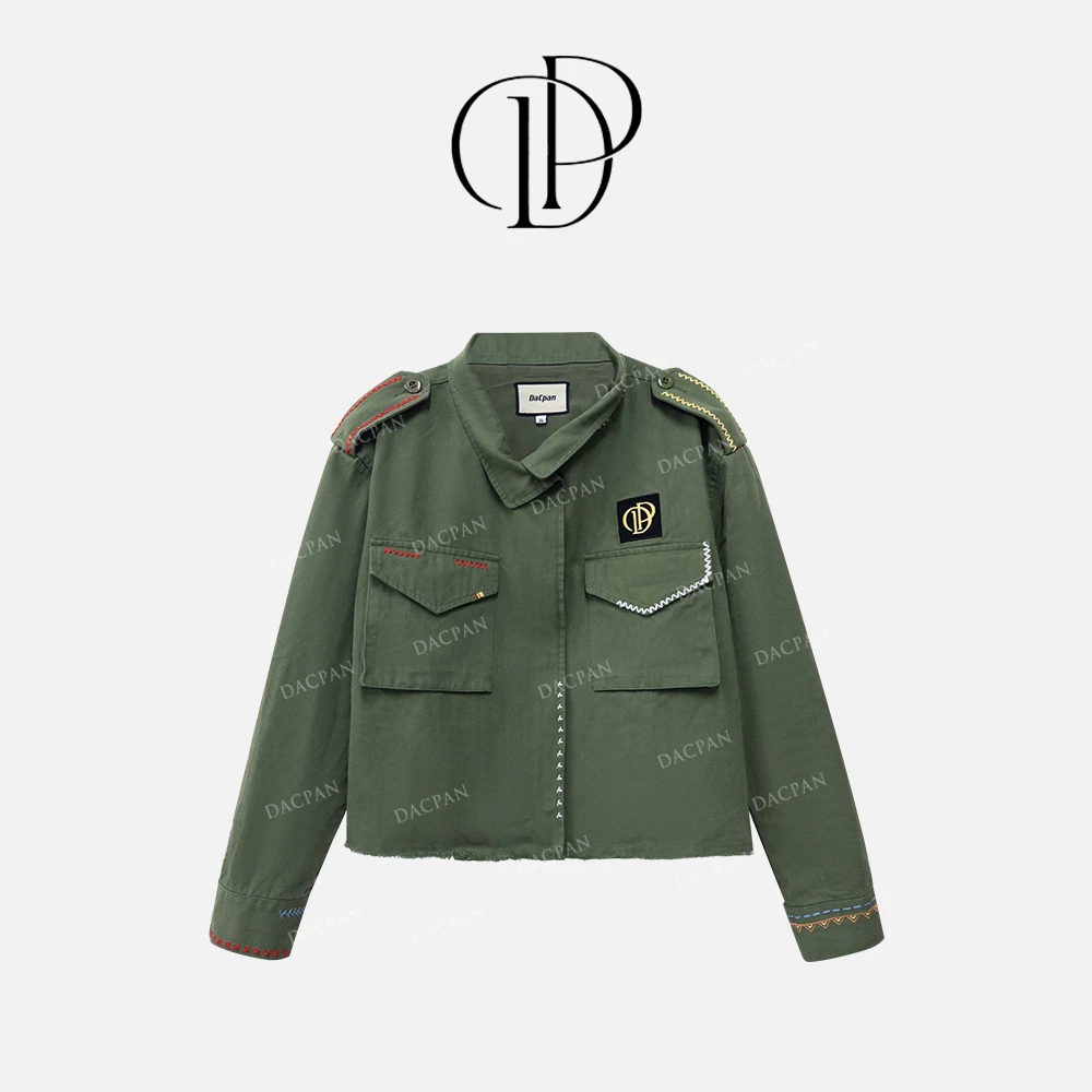 DACPAN-“飞行服”盼家设计100%棉刺绣外套 2024/盼•PP 24082316