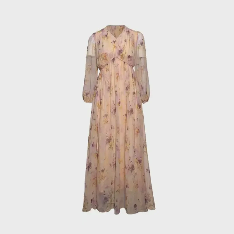 【嘉姐真丝轻奢】重磅100桑蚕丝连衣裙C5411-10