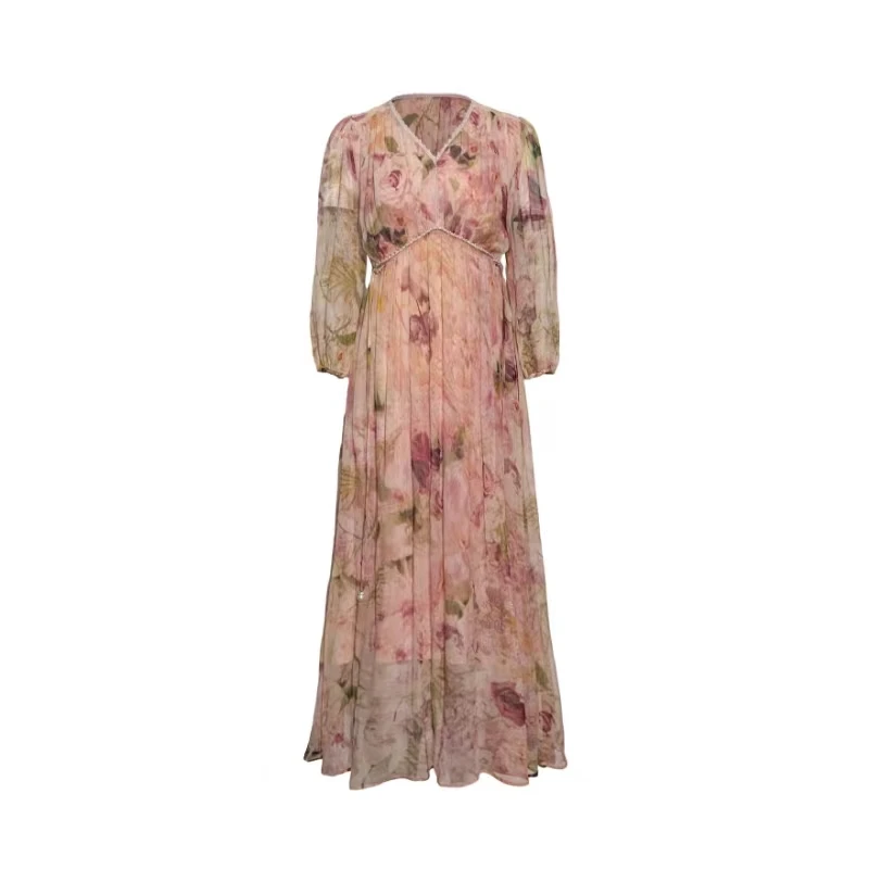 【嘉姐真丝轻奢】重磅100桑蚕丝连衣裙C5410-11