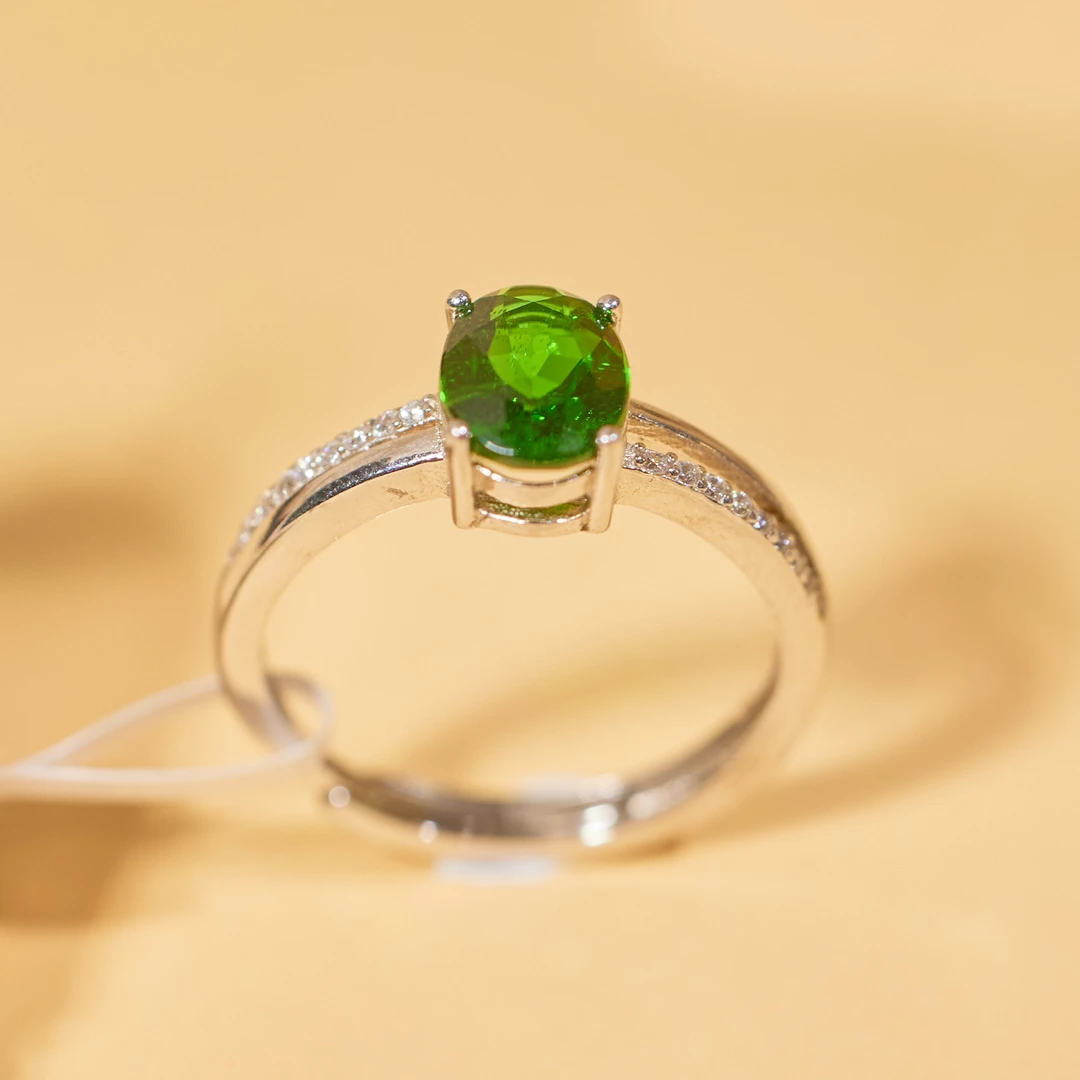 【玉峰珠宝丨安娜严选】透辉石戒指S925银【N4324】多样性发一