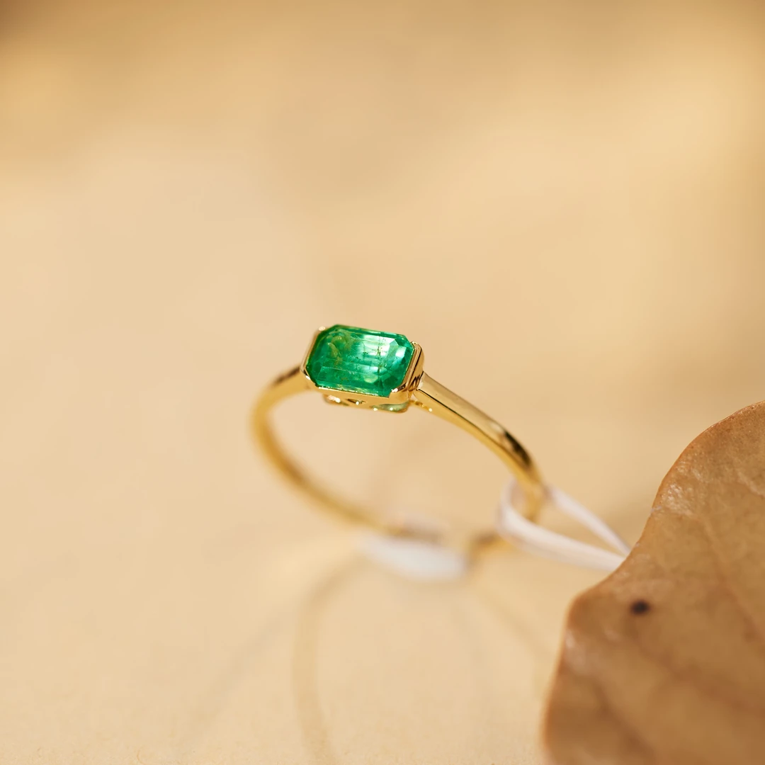 【玉峰珠宝丨安娜严选】祖母绿戒指18K金【U8425】多样性发一