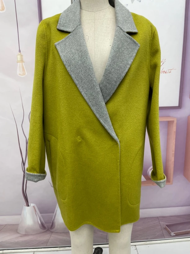 2024网红爆款双面羊毛大衣