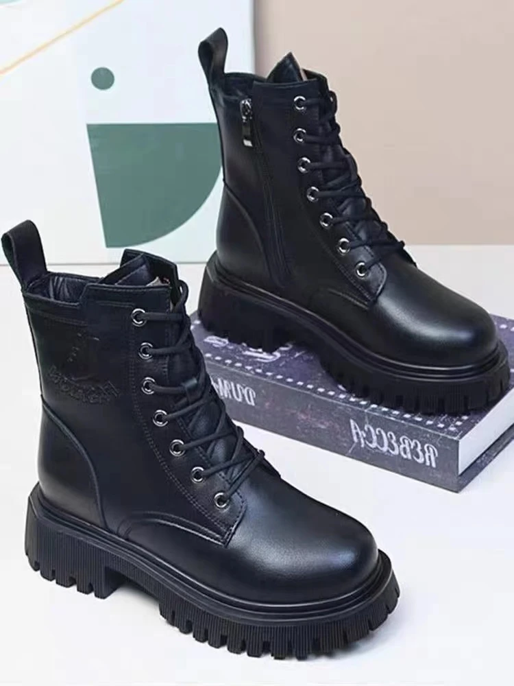 M08百搭厚底防滑马丁靴