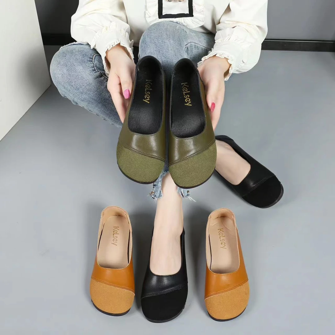 661夏季妈妈鞋软底防滑平底单鞋