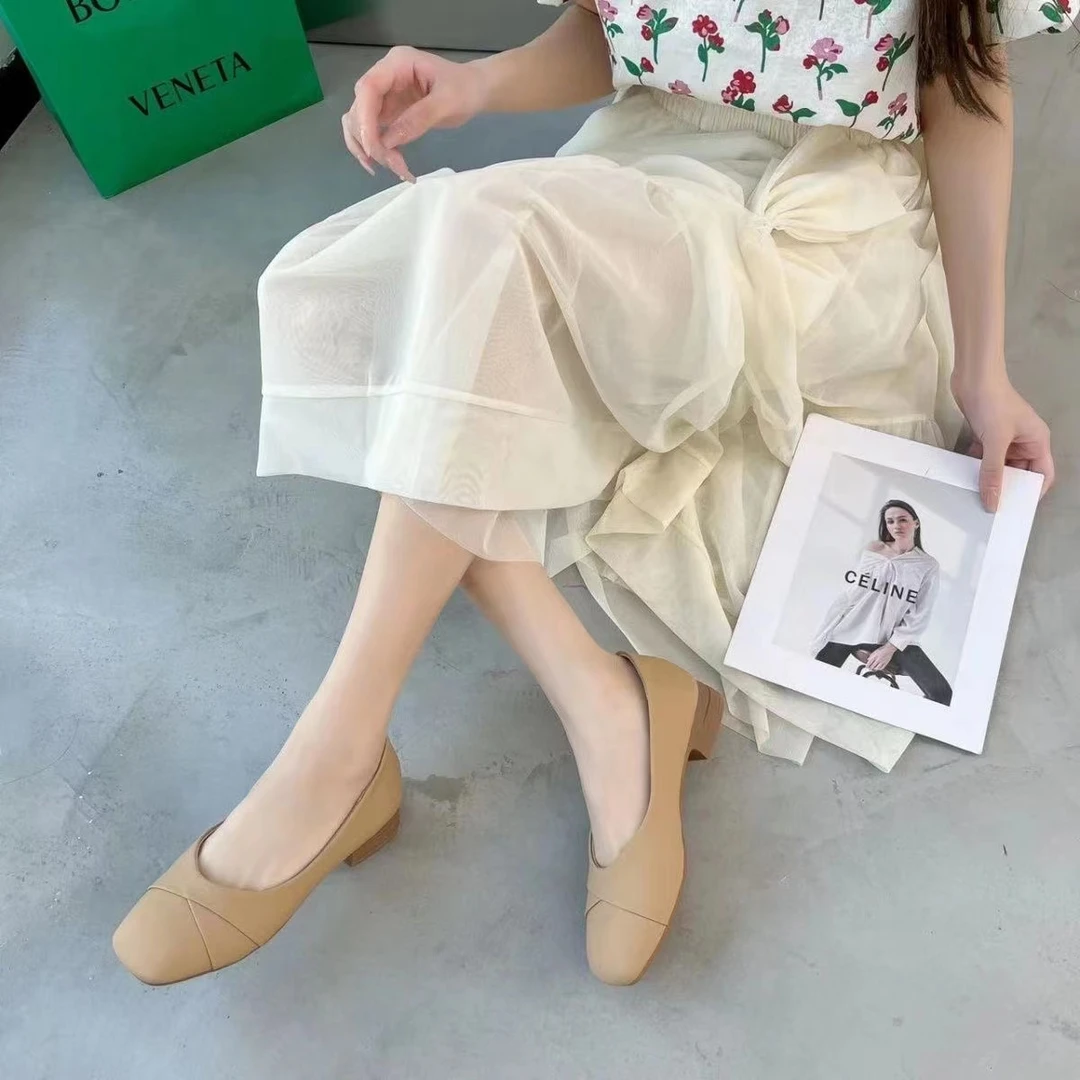 2315软底妈妈鞋子豆豆鞋女中老年女鞋舒适单鞋