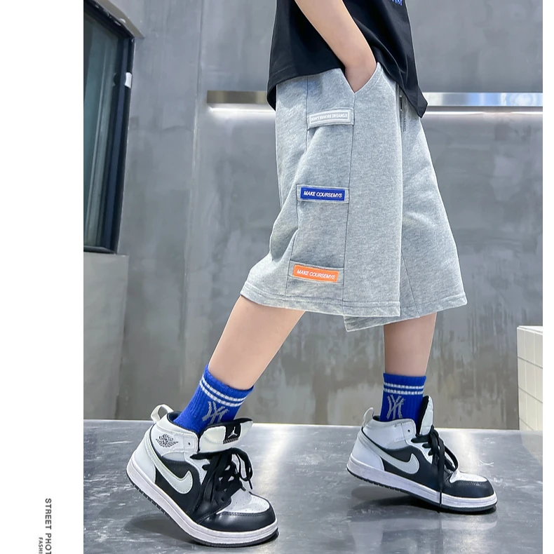 潮牌男童短裤夏季2024年新款韩版儿童中裤洋气中大童五分裤童装裤