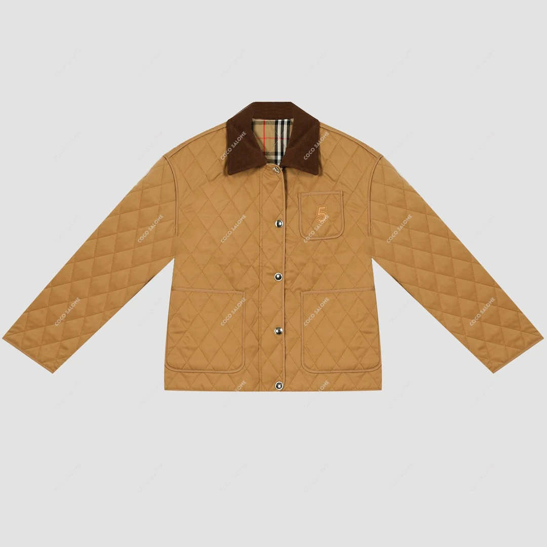 安安推荐【黄金战甲】奶奶服拼接灯芯绒领外套BL-24Q9539