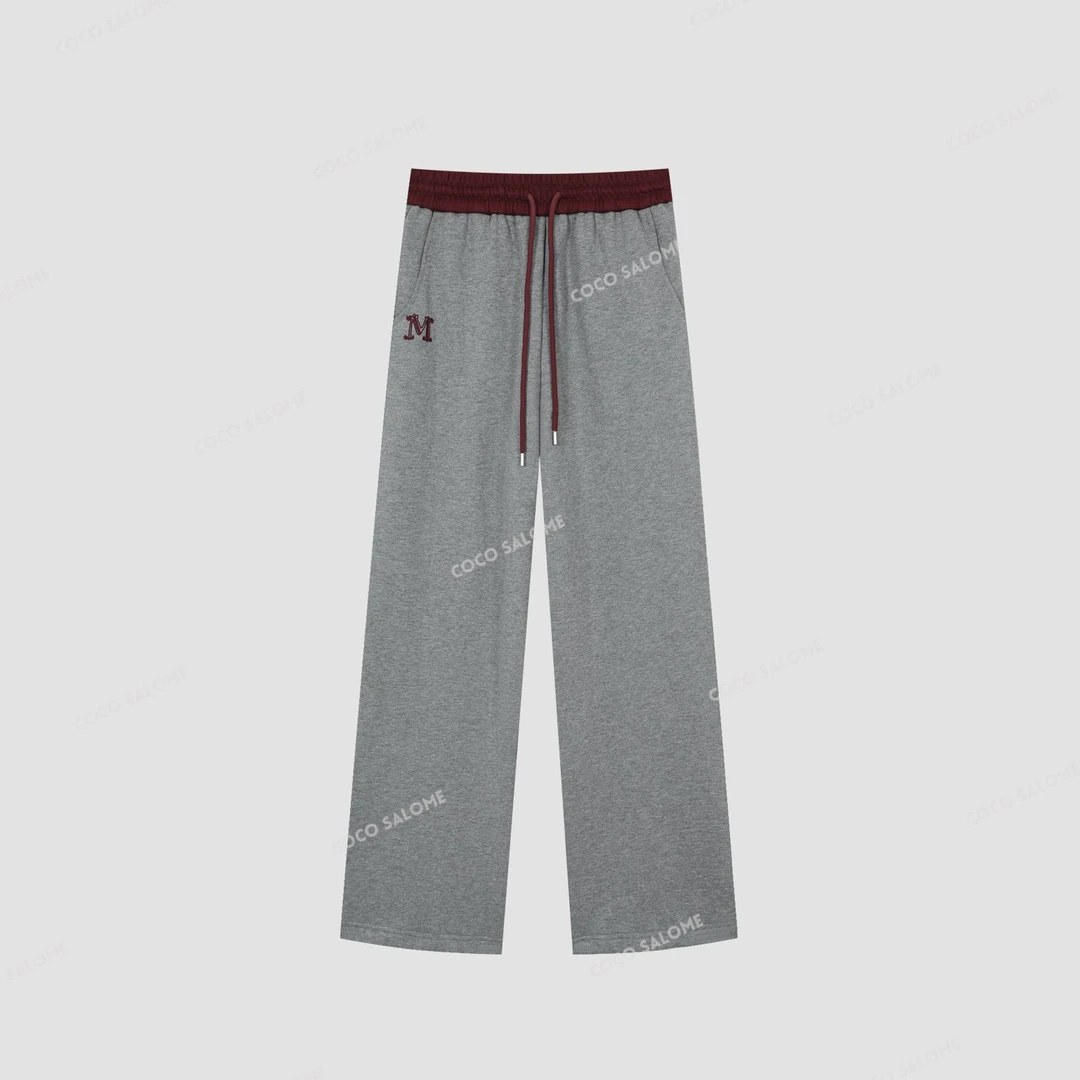 安安推荐【M裤】100棉380g重磅撞色加厚休闲裤BL-CKW51122812Y