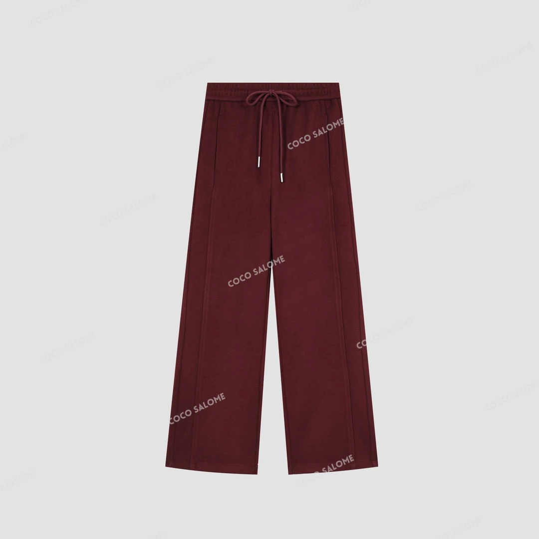 安安推荐【高分裤】山羊绒+桑蚕丝极简百搭休闲裤BY24D50290-XXK