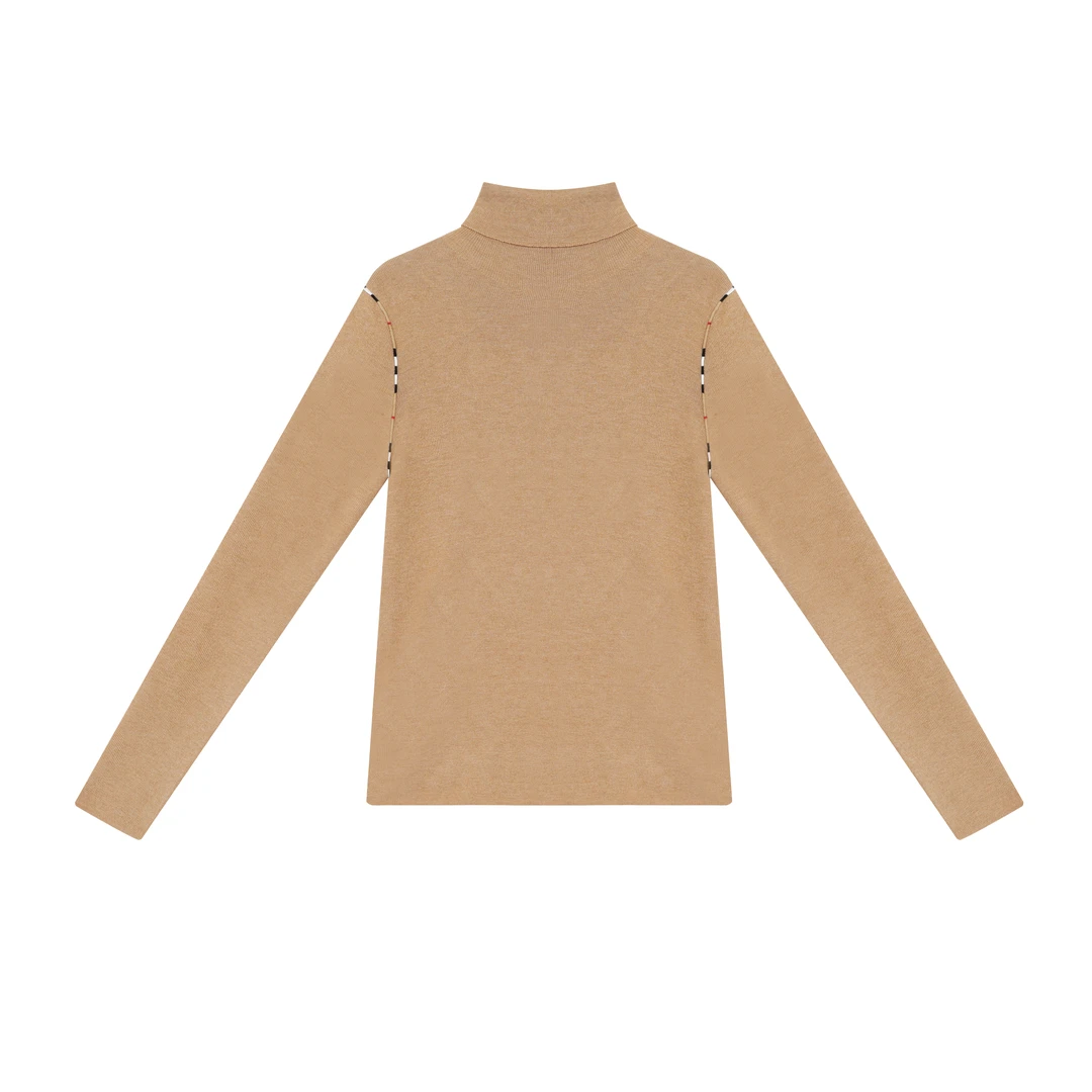 安安推荐【巴家毛衣】绵羊毛混纺高领百搭休闲毛衣BW24D50385-MY