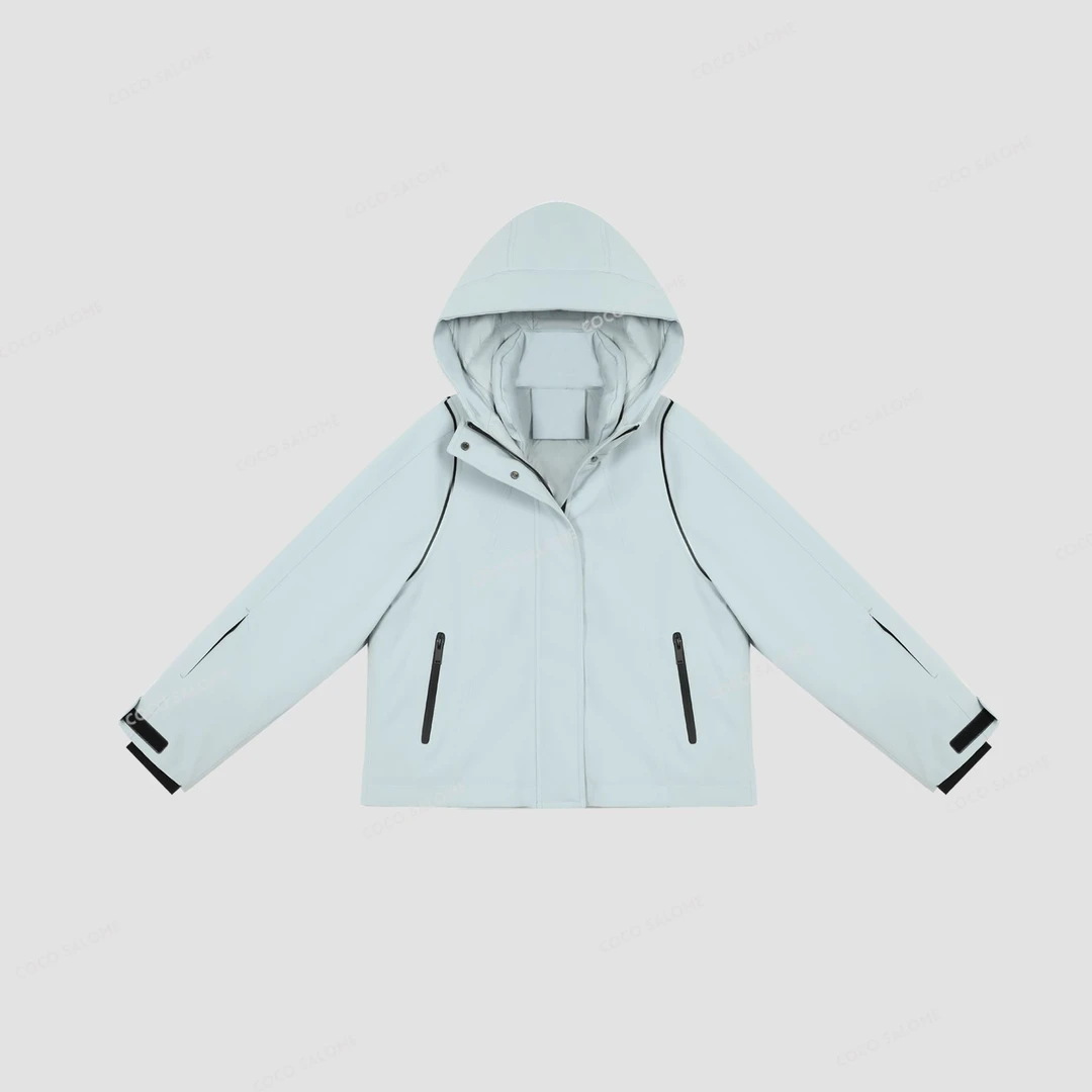 安安推荐【北冰洋】锁温连帽加厚短款羽绒服BL-ADY605