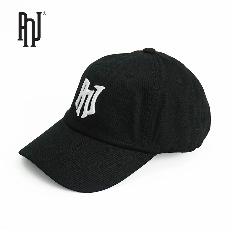 PNJ潮流印花帽子情侣时尚户外休闲运动黑白中性棒球帽PNJA151028