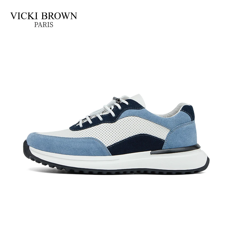 VICKI BROWN法国品牌男士鞋百搭低帮休闲潮鞋时尚厚底舒适运动鞋